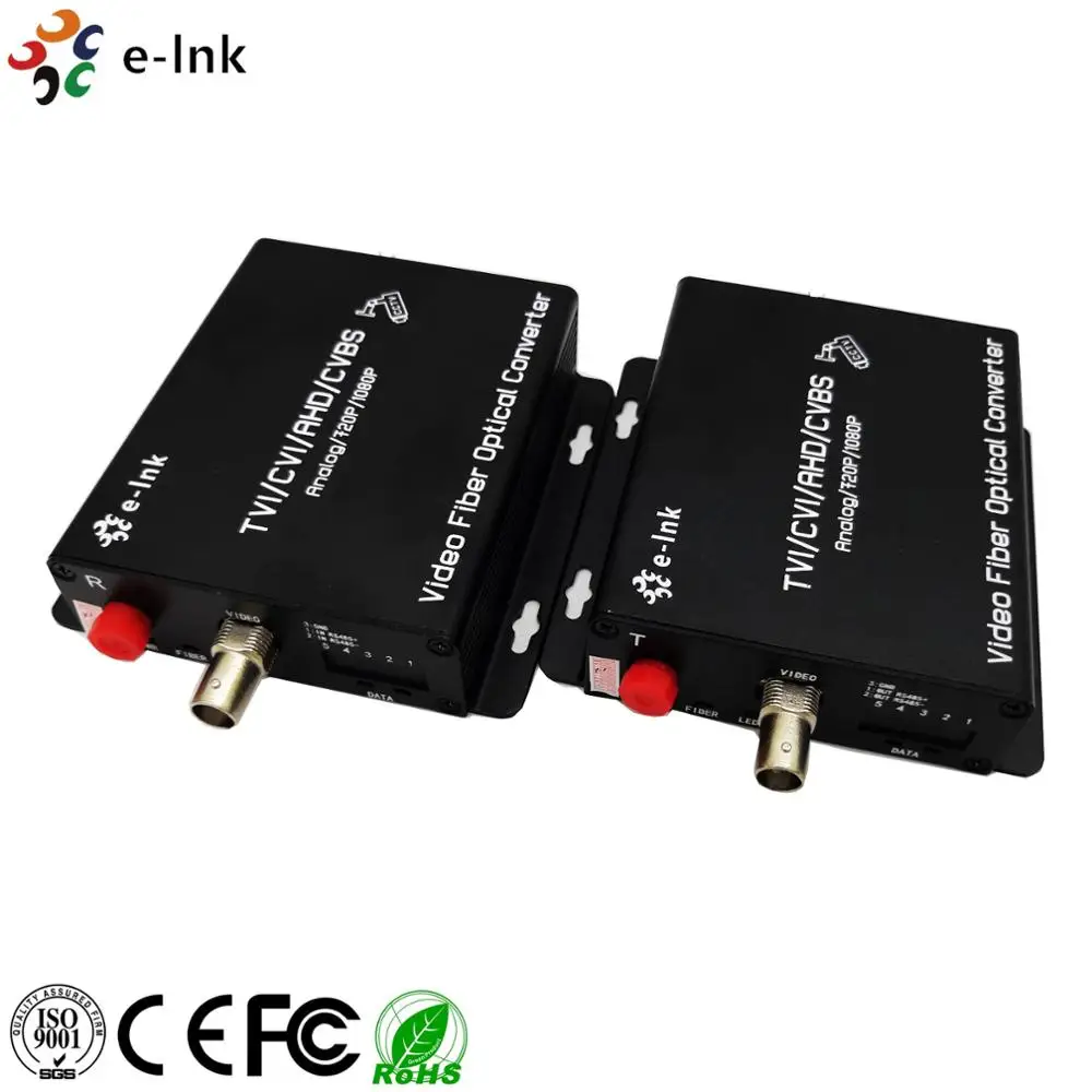  1ch 1080P HDTVI волоконно-оптические Передатчики