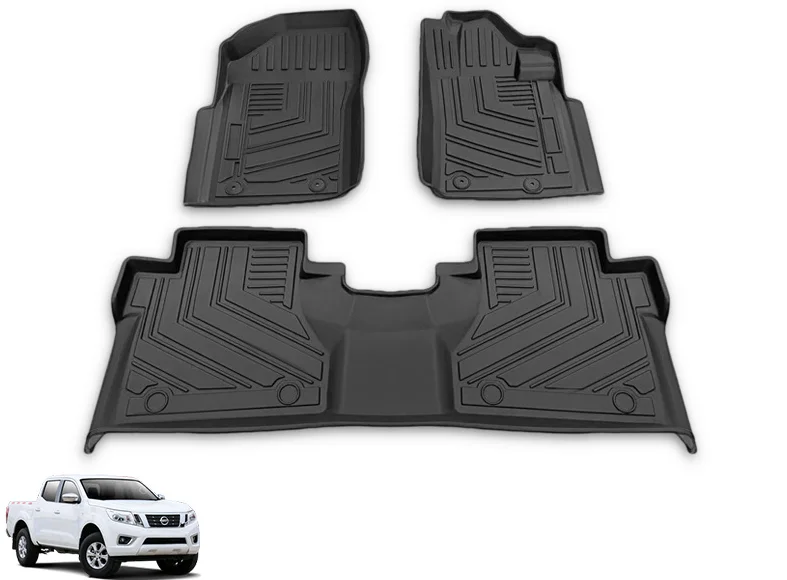 Nissan Navara NP300 Car Mats Right-Hand Drive TPE Waterproof Carpet Eco-Friendly Rubber Interior Accessory