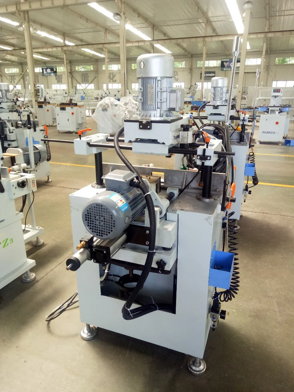 aluminum PVC profile high speed copy router and drill machine