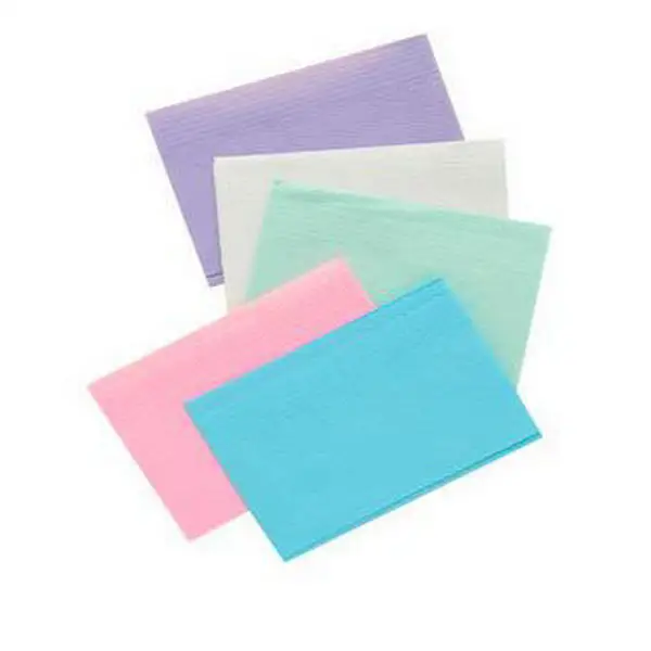 wholesale disposable dental bibs 3 ply pink with design for kids