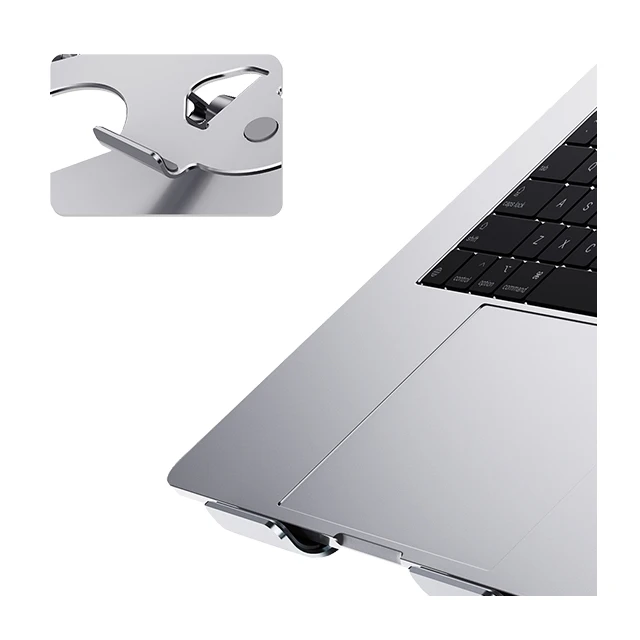 ODM Высокое качество, в наличии, оптовая продажа, Эргономичный Алюминиевый Регулируемый Настольный держатель для ноутбука