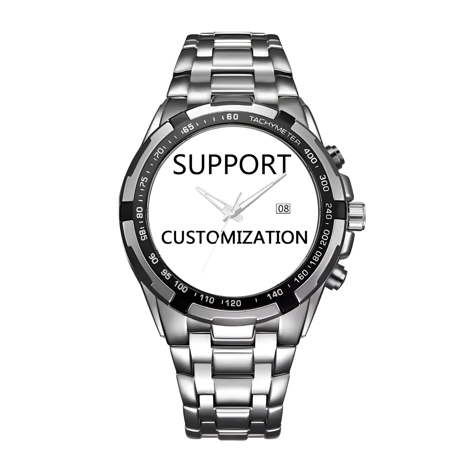 Luxury Men Personalized Watches Design Picture Custom Watch Your Logo/Photo/Name/Blessings Print Customized Watch