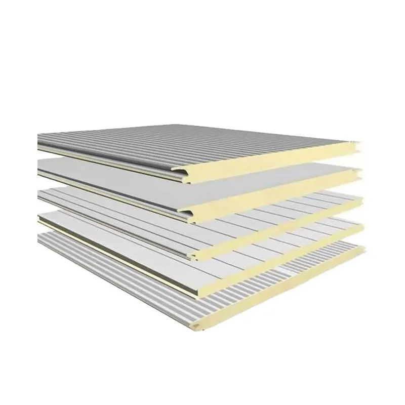 Thickness 30-200mm SIPS Building insulation board  Polyurethane PU PIR sandwich cold room storage  panel