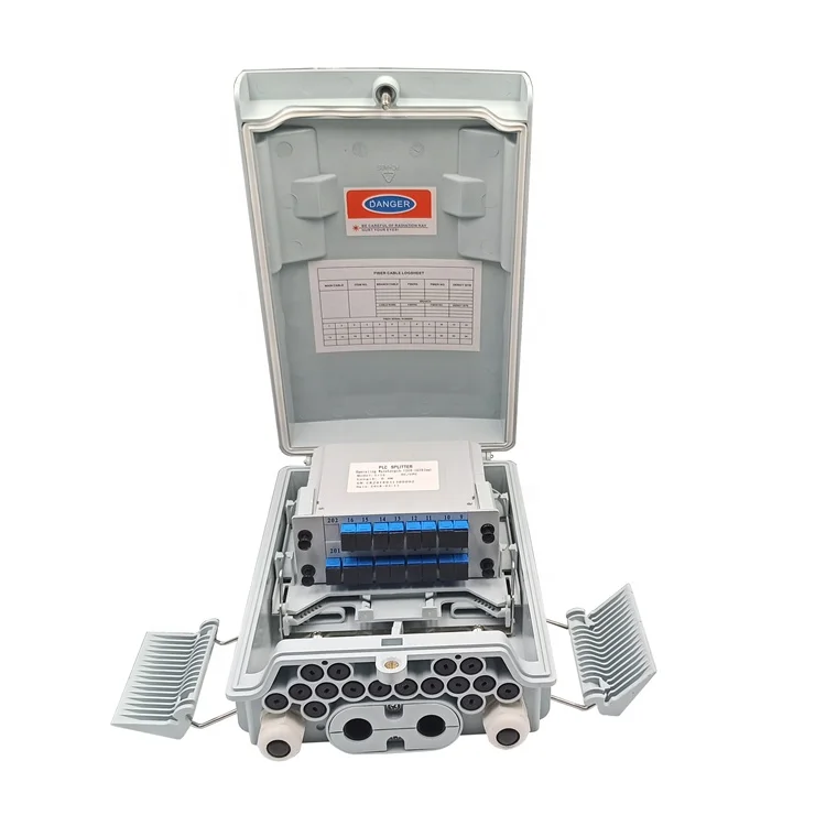 1x16 PLC сплиттер наружный оптоволоконный блок оптоволоконного доступа Клеммная коробка