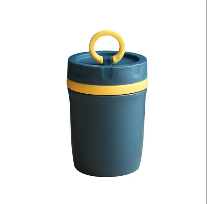 Homio Tedemei single layer portable round inner plastic student bento lunch box Carry-on food container