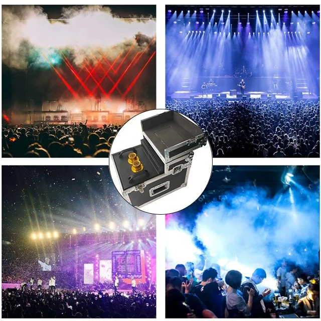 Stage Equipment Double Pipes Fog Machine 600W DMX Hazer Smoke Dual Haze Fog Machine For Bar