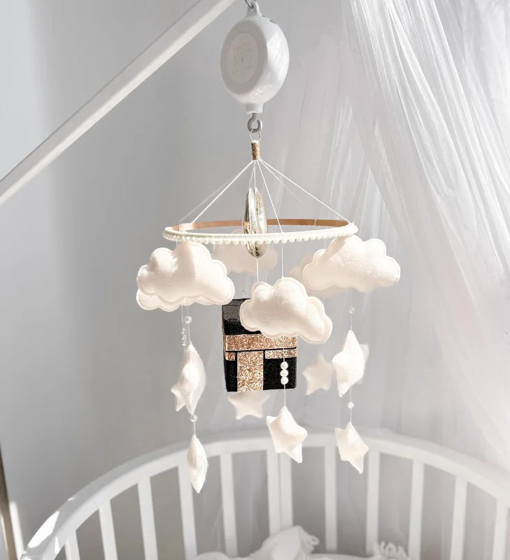 Islamic baby mobile Kaaba crib mobile  newborn Islamic Baby Kaaba gift
