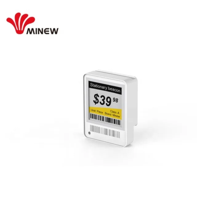 Minew 1.54 inch BLE 5.0 high-quality dot matrix e-ink display digital price tag