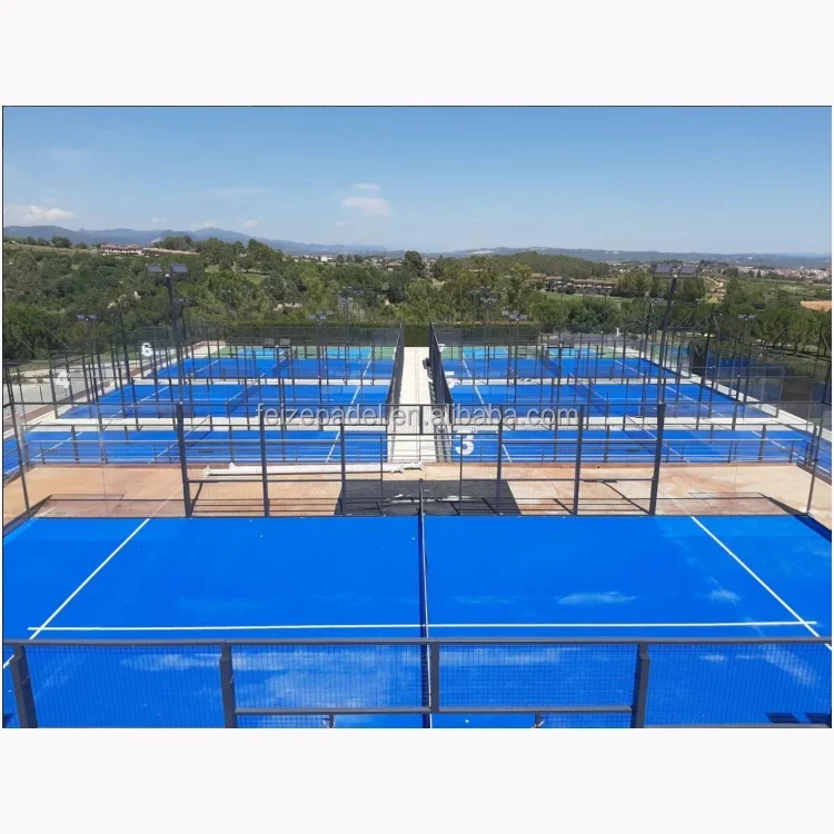 Pioneer Manufacturer in China Specialized on Padel Courts Panoramic Paddle Tennis to Padel Clubs for Training and Competition