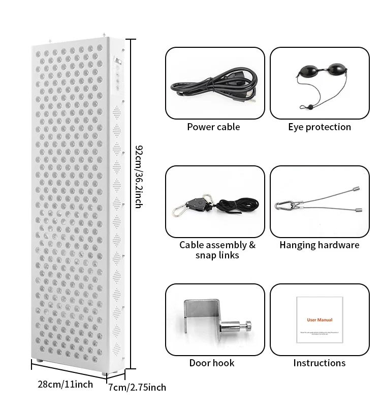 2024 Women Phototherapy 300pcs LED Full Body Infrared Lamp Panel Device Red Light Therapy Christmas Gifts