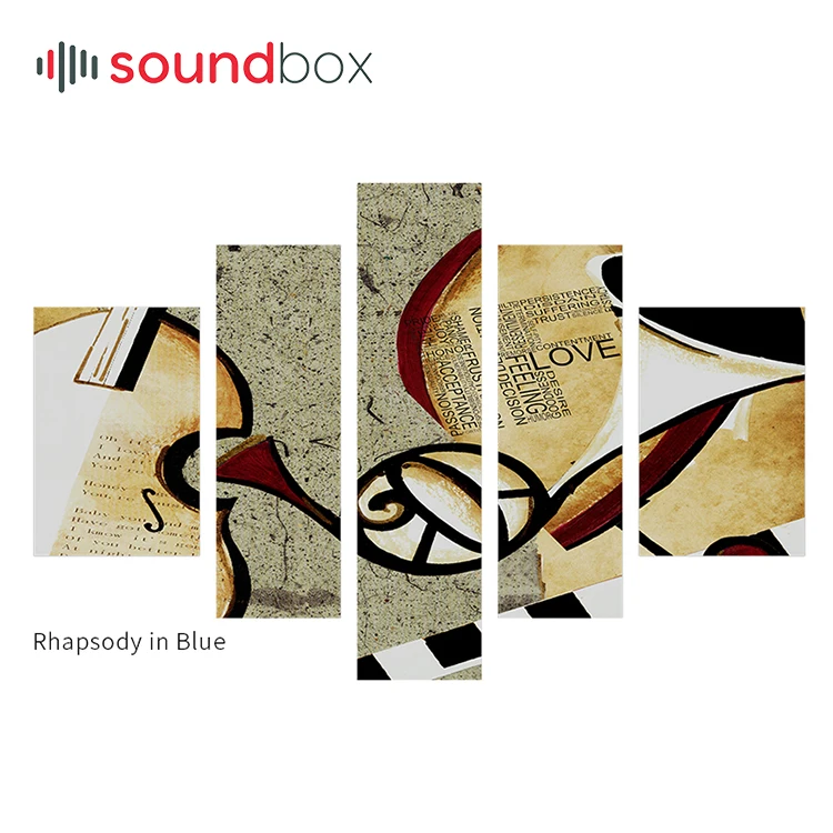 Soundbox Self Adhesive Odorless Healthy Wall Boards Sound Decorative Proof Acoustic Treatment Art Panels