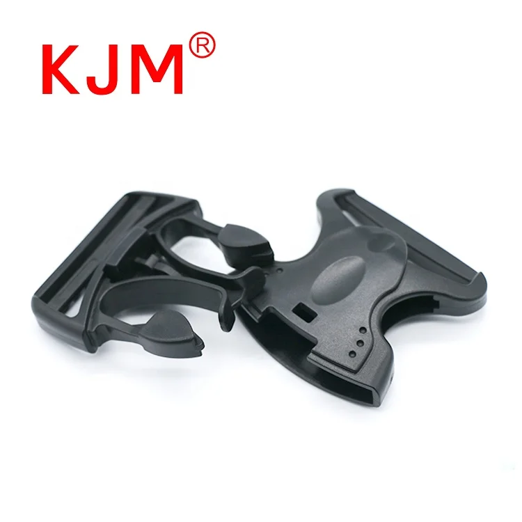 KJM 50mm Plastic Quick Side Release Belt Buckle Parts with Lock for Tactical Belt Backpack