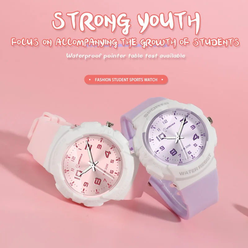 MINGRUI Kids Watch Children Quartz Watches Wristwatch Jelly for Girl and Boy Clocks Sport Baby Student Plastic Montre