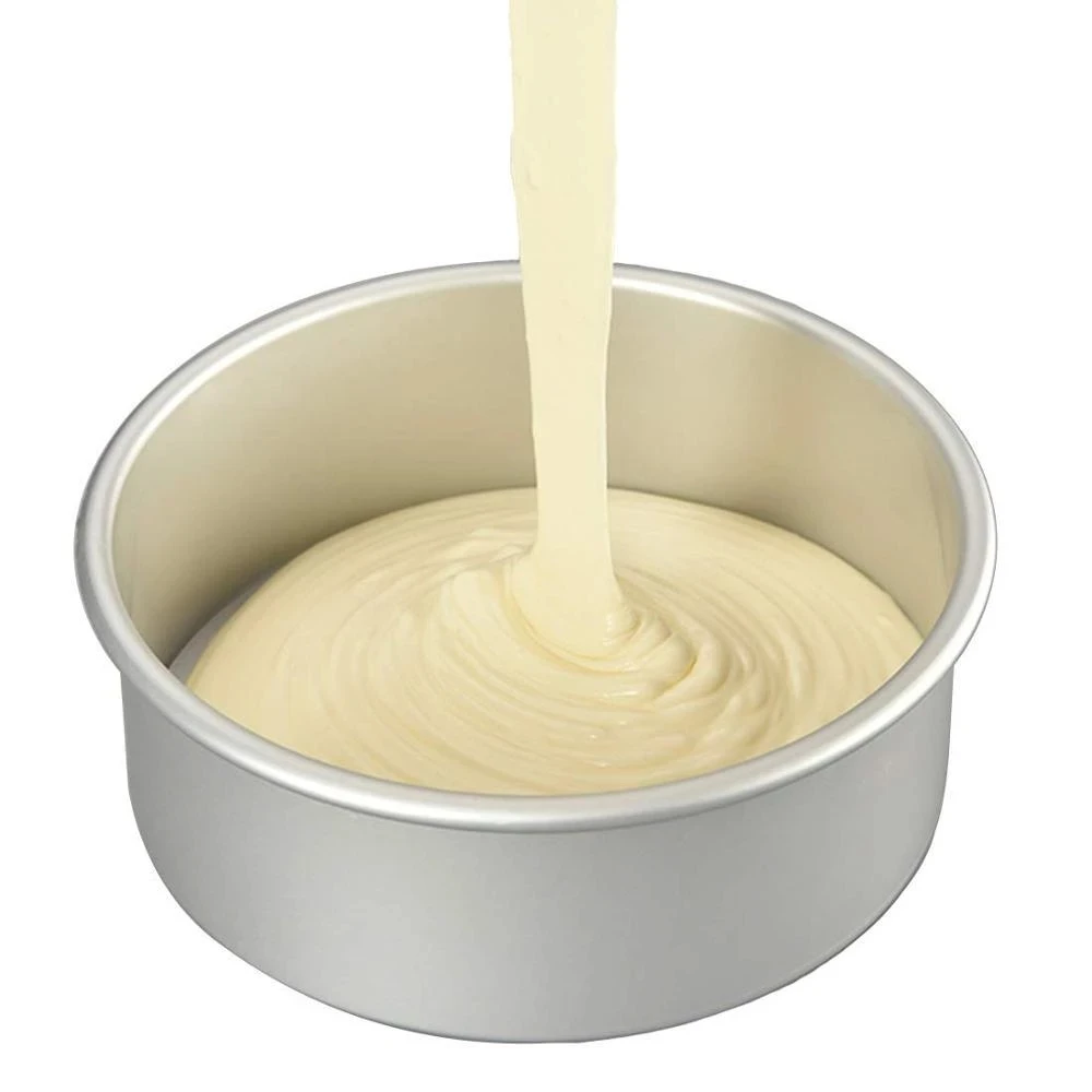 4/6/8 Inch Round Cake Pan Set With Removable Bottom Aluminum Alloy Chiffon Cake Mold/Mould Set 3 Tier Round Cakes Tins