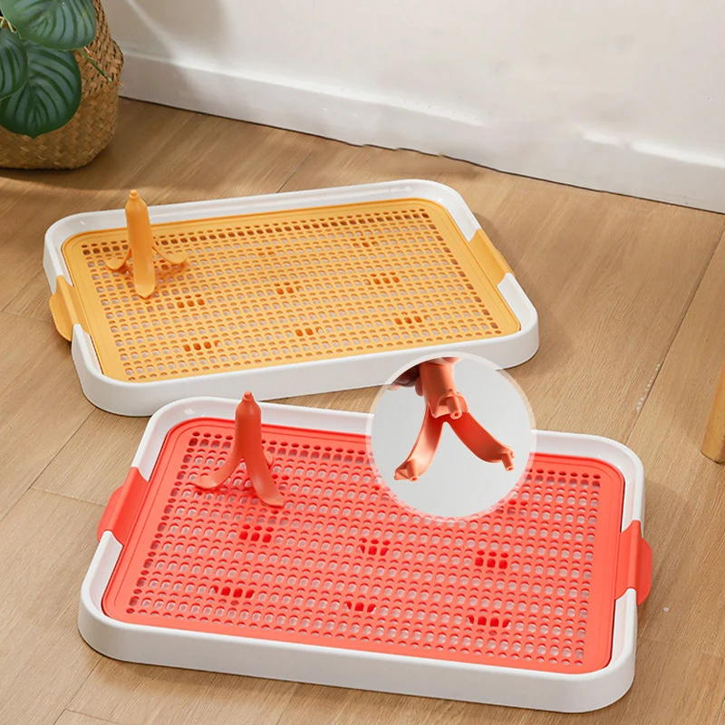 Dog Toilet Banana Stand Puppy Training Indoor Portable Fence Easy to Clean Pet Dog Pee Pads Tray Toilet