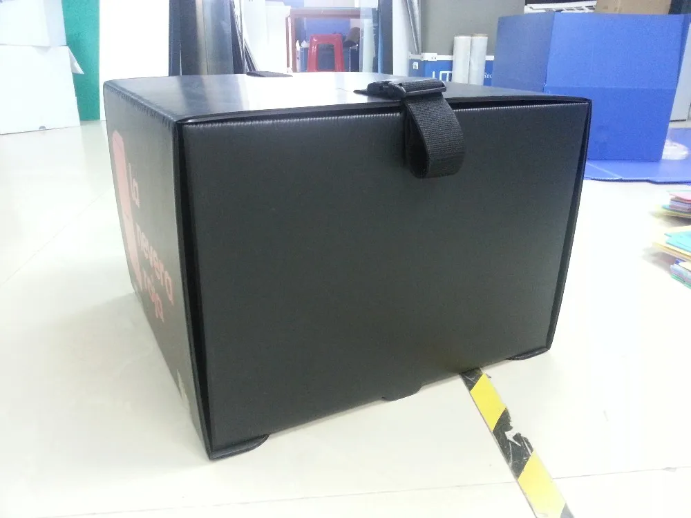 Motorcycle pizza delivery box corrugated plastic correx scooter food delivery top box moped tail box for bike