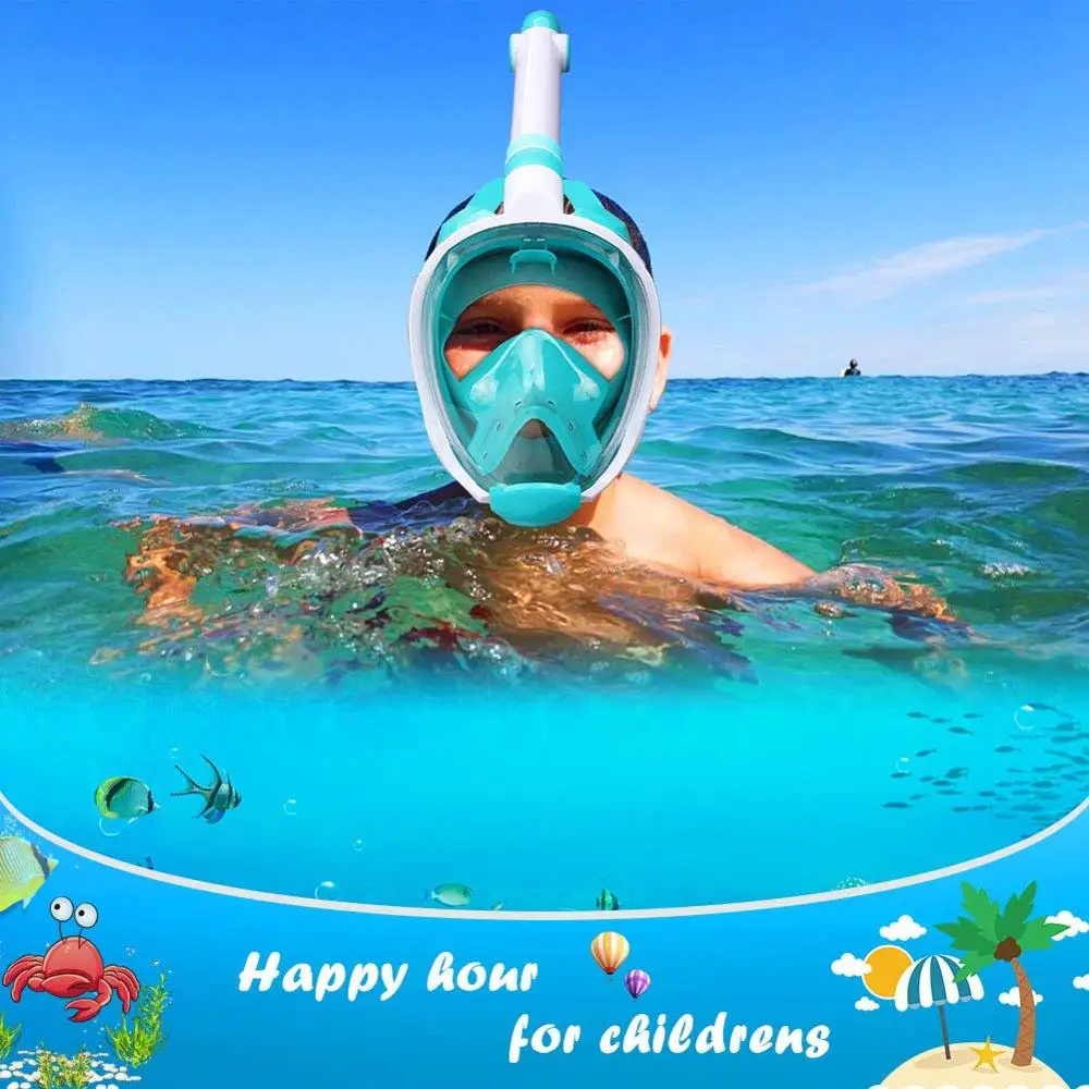 2023 Full Face Hot Sell Diving Mask Snorkel Mask Full Face For Kid