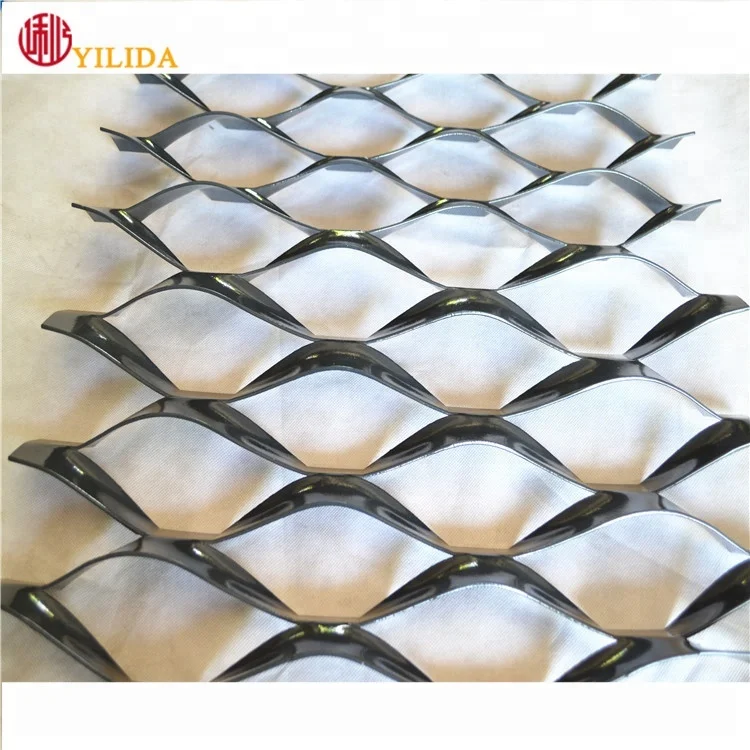 China supplier aluminium expanded metal mesh for Wall exterior security wall