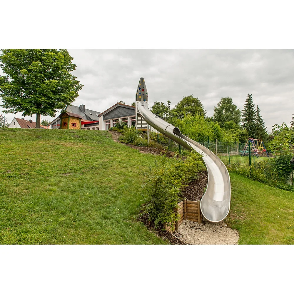 Factory wholesale huge kid toys sport outdoors play game, stainless steel children big slide outdoor playground price