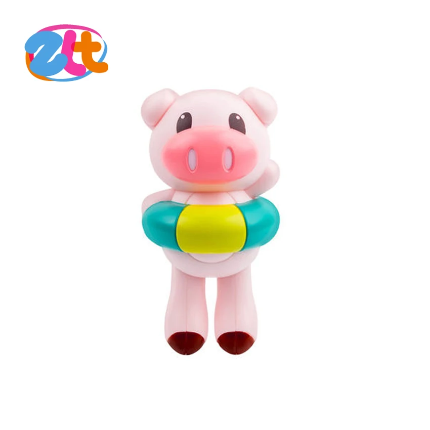 Новый дизайн мультфильм плавательный свинья Ванна игрушка для