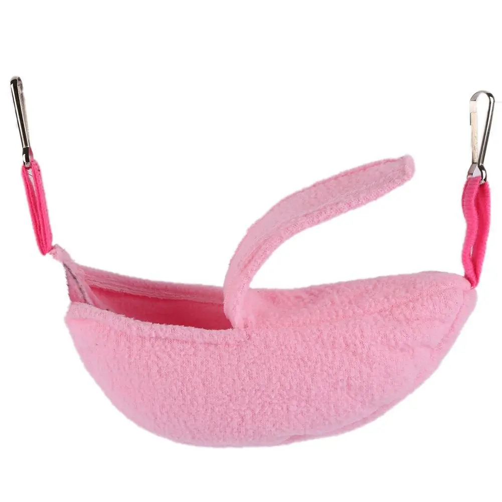 Hamster Winter Warmth Swing Hammock - Small Pet Banana Hammock, Hamster Banana Nest, Moon-shaped Boat for Warmth.