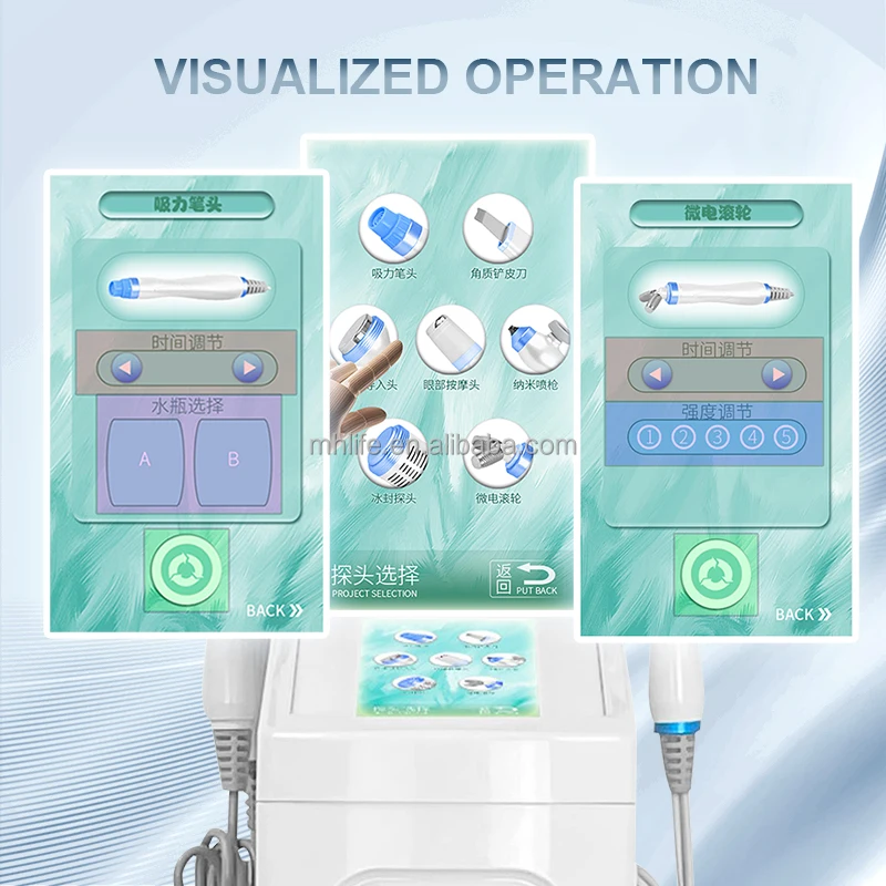 Factory Supply M26 7 in 1 Multifunctional Beauty Machine Face Cleaning Hydro-Dermabrasion Oxigen Facial Machine