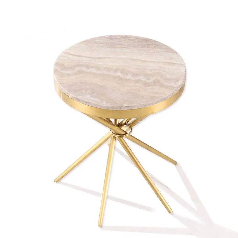 Other living room sofa set home furniture interior decor modern gold round center marble stainless steel coffee side table stool