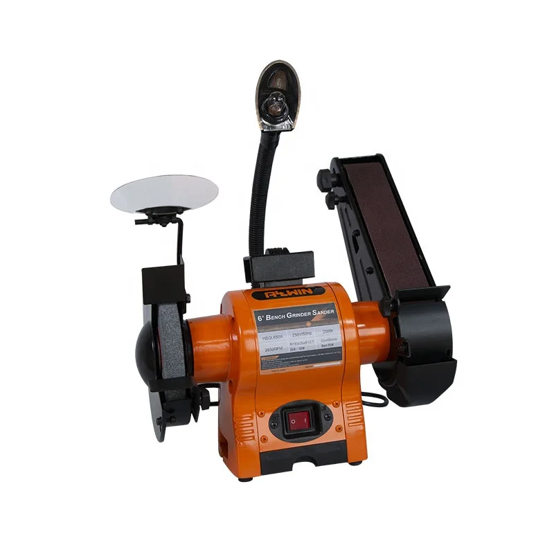 Allwin 50Hz 2980rpm bench grinder sander with flexible work lamp