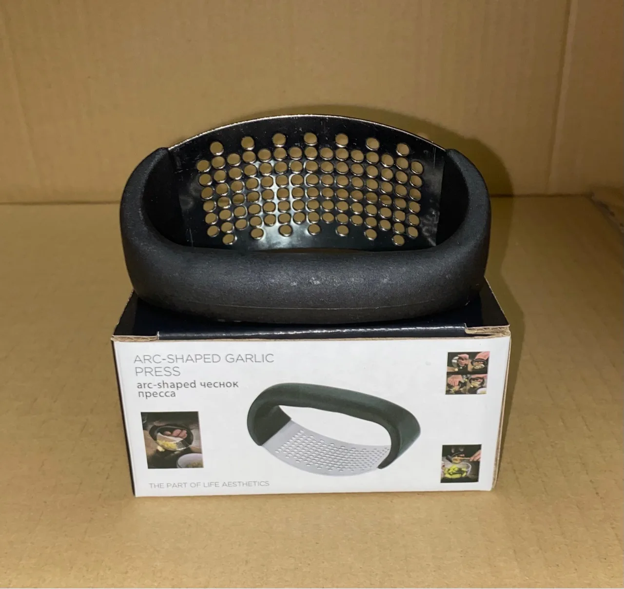 Stainless steel garlic press manual household garlic squeeze garlic small kitchen tool