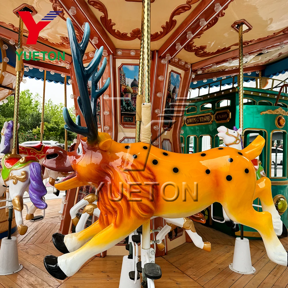 16 Seats Luxury Theme Amusement Park Equipment Carrousel Horse Rides Kids Adult Merry Go Round Carousel For Sale