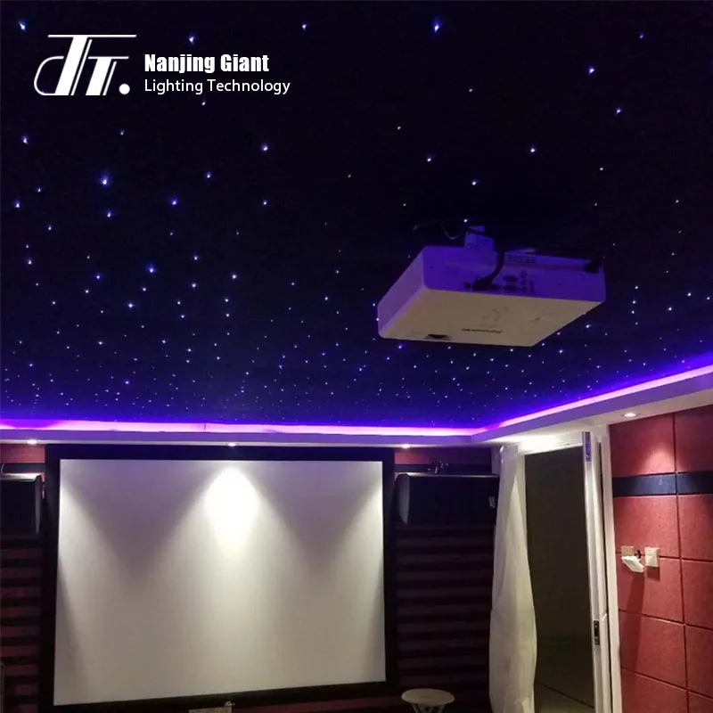 
RGB/white light polyester fiber optic star ceiling false panel/tile 