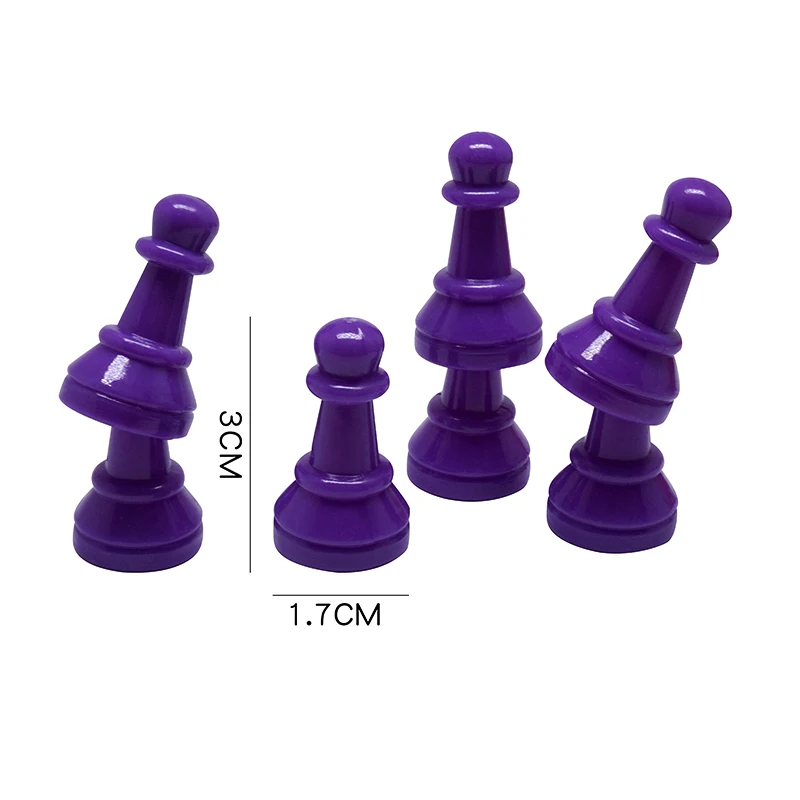 Wholesale Colorful Plastic big Pawns Children Toy Chess PARCHEESI Piece Intellectual Board Game accessory-3cm
