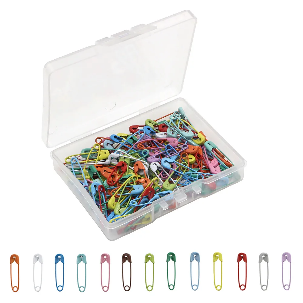 120pcs 19mm Safety Pins Small Safety Pins Safety Clips for Clothing Tags DIY Crafts Jewelry Making