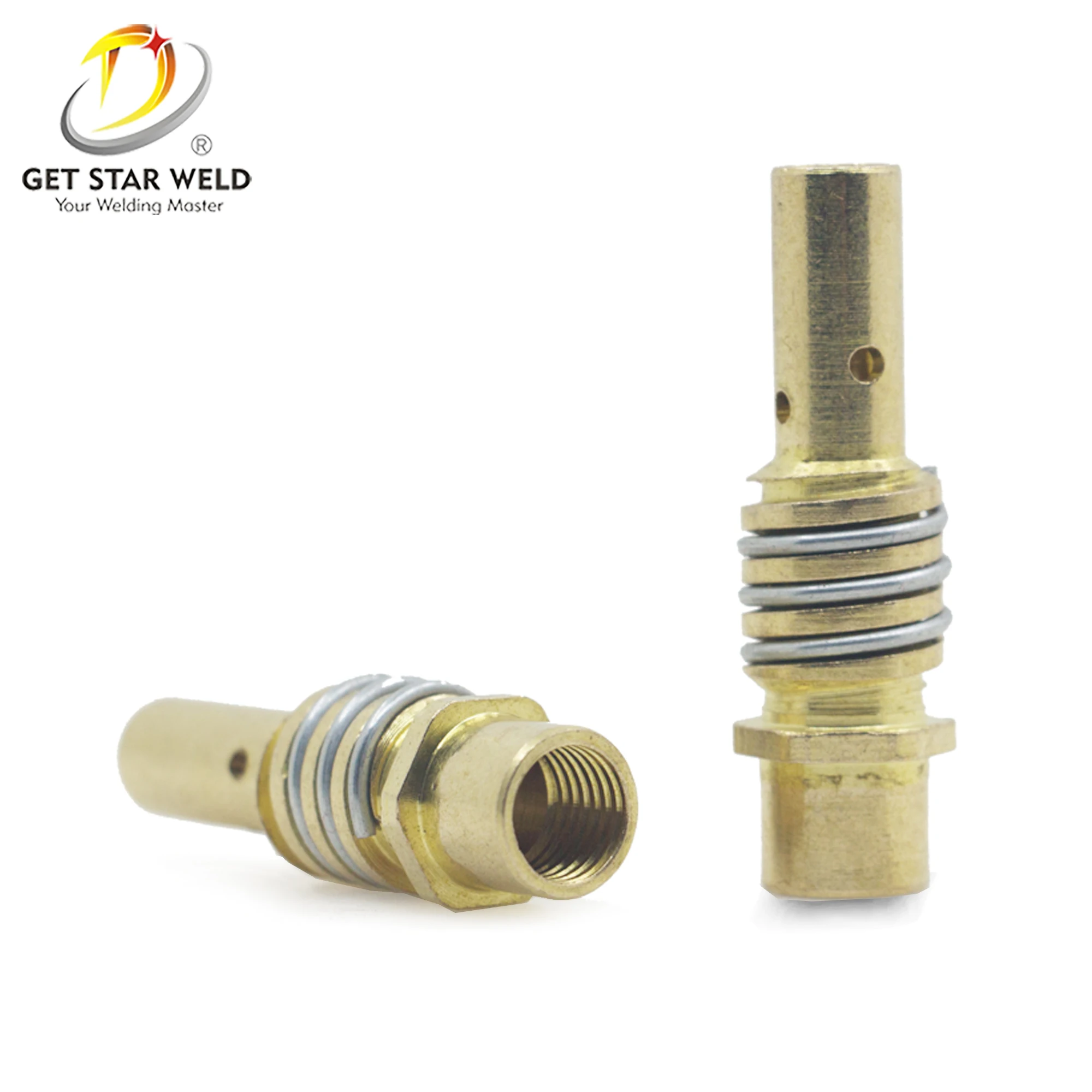 Get Star Weld mig welding gas accessories,brass binzel welding tip holder,15ak copper contact tip holder