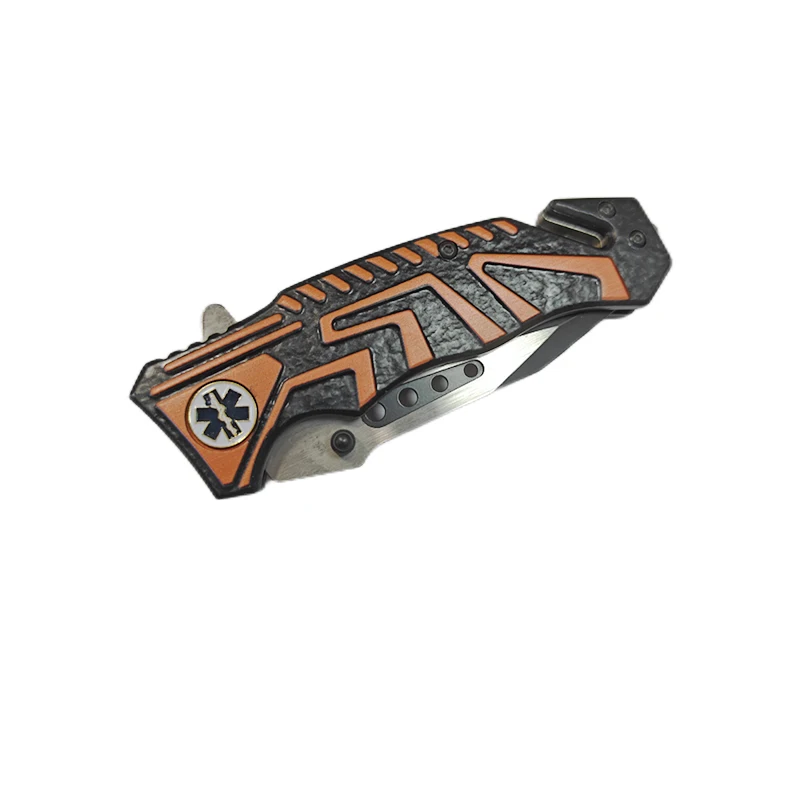 Top Selling Folding Pocket Knife Stainless Steel 3D Printed ABS Blade for Hunting and Camping Customizable OEM DIY Grade Knife