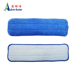 Microfiber mop pad for flat mop refill