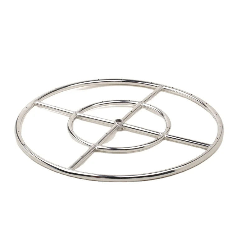 Hight quality Round Gas Burner Charcoal Brazier fire pit pan Stainless Steel Burner for BBQ