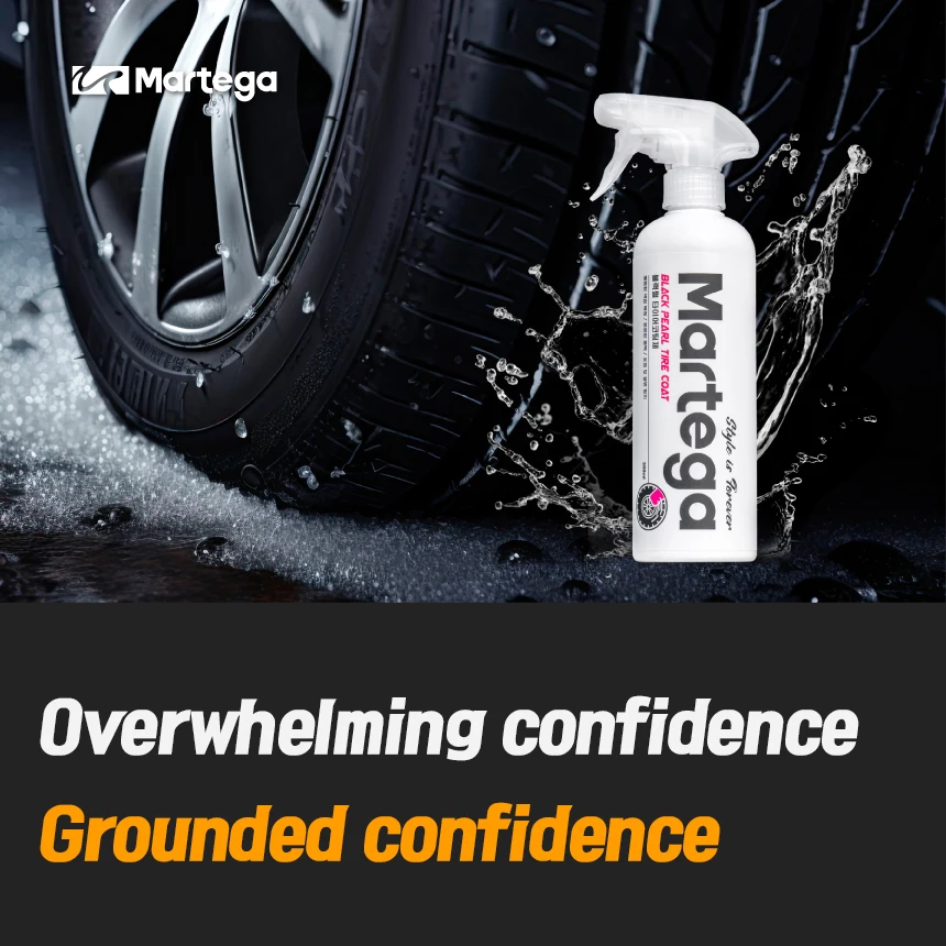 Wholesale Martega Black Pearl Tire Coat 500ml Automotive tire gloss polish prevents discoloration and cracking