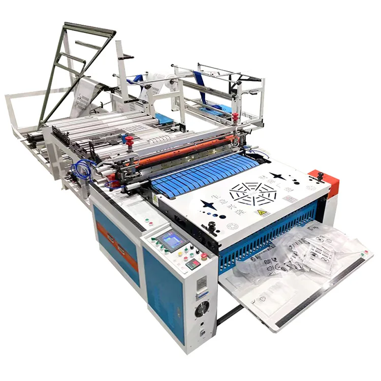 High Efficiency Plant Equipment Automatic Small Polypropylene Polyethylene Garbage Shopping Plastic Bag Making Machine