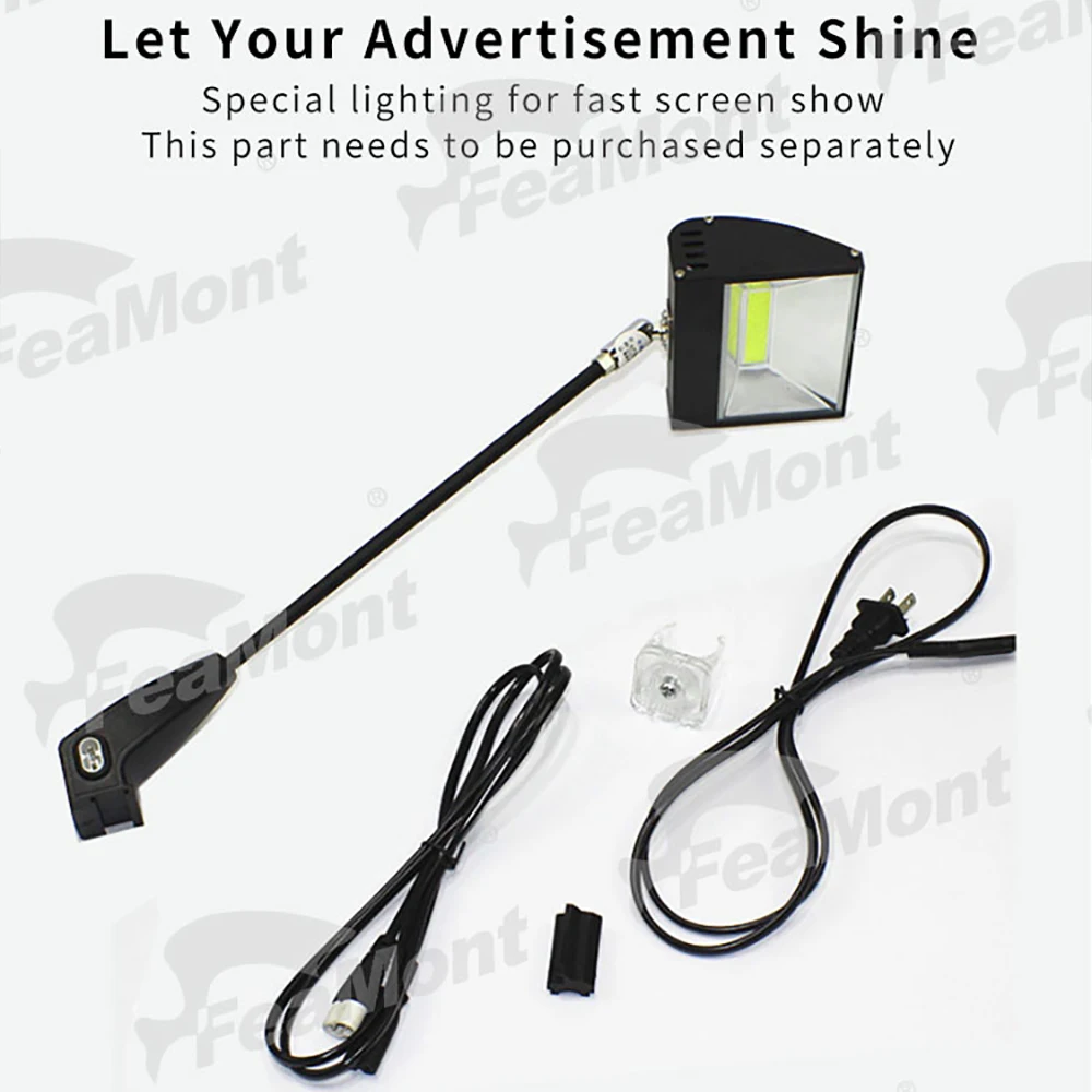 FEAMONT Printed Pop Booth Portable Custom Fabric Backdrop Sports Advertising Trade Show Exhibition Wall Display Stands Banner