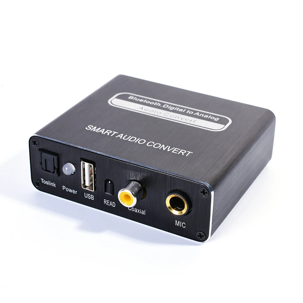 New arrival free sample DAC converter Analog to digital optical fiber audio transmitter remote control USB DAC audio adapter