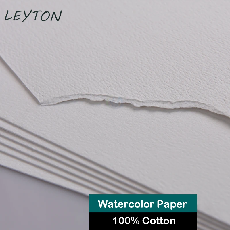 Small Size 18*12.5 cm 300 gsm Painting Practice Watercolor Cotton Paper Leyton LD3832 Rough Painting Paper