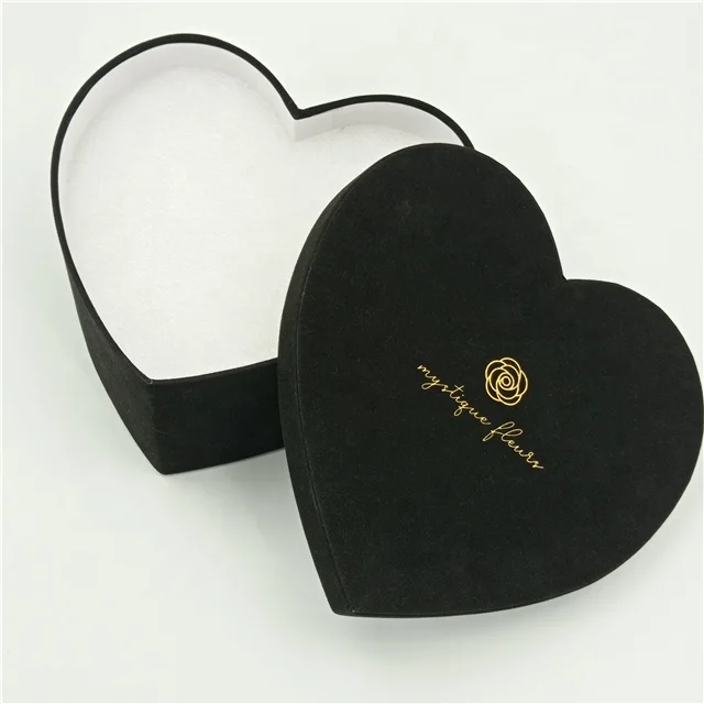 Heart shape paper flower boxes for flower packaging