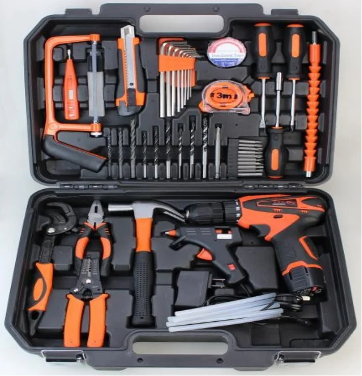 51PCS Household Tool Sets Box Multi-purpose Auto Repair Hand Tools