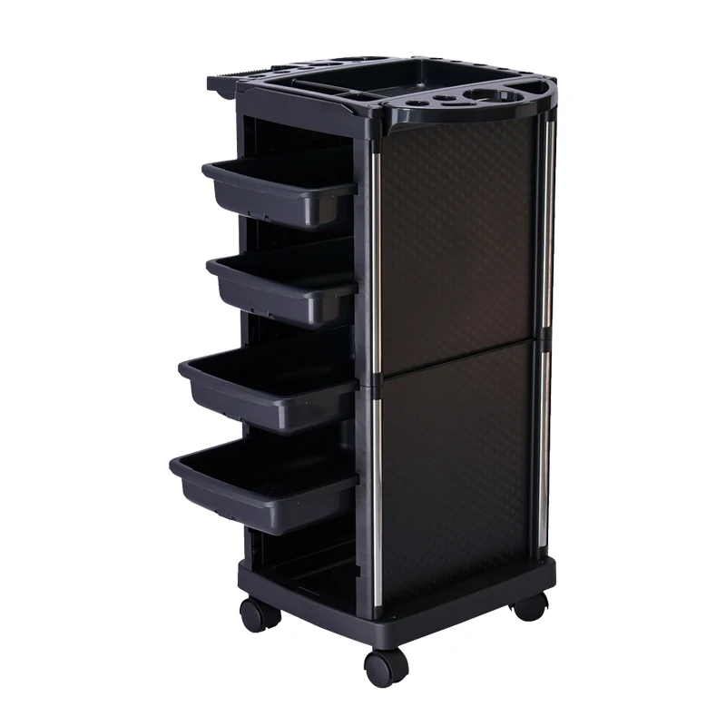 salon furniture SPA equipment plastic strong rolling cart saloon drawer trolley
