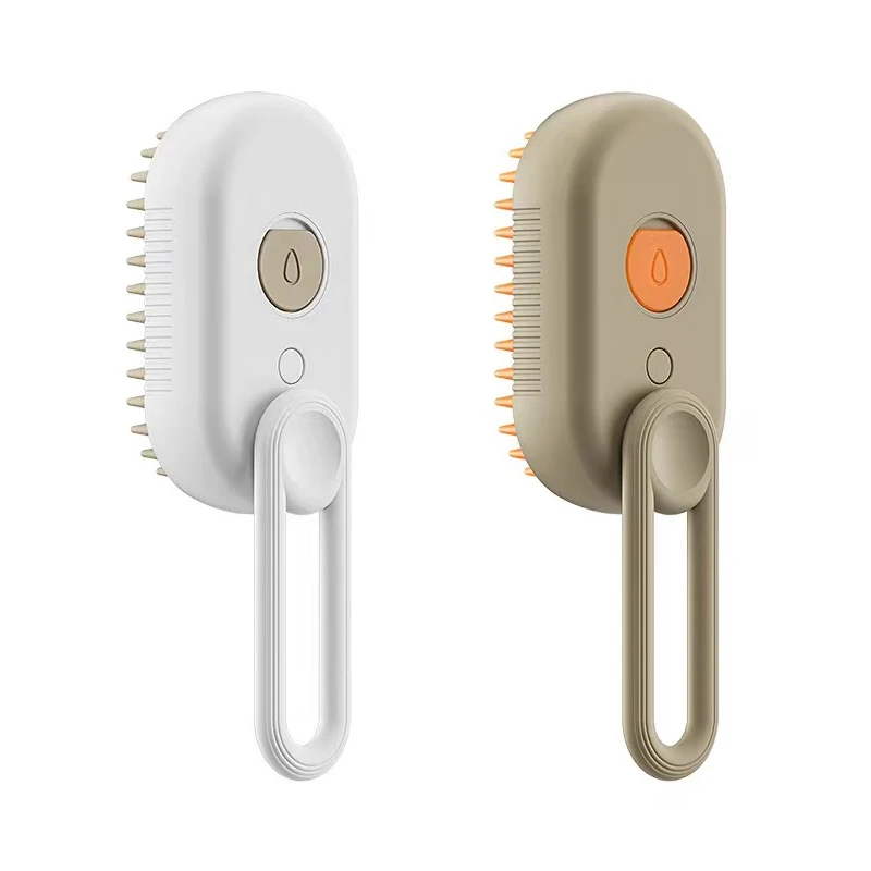 2024 Multifunctional 3 In 1 Rechargeable Pet Hair Massage Cat Brush Steamy Comb Dog Self Cleaning Brush Spray Steam Brush