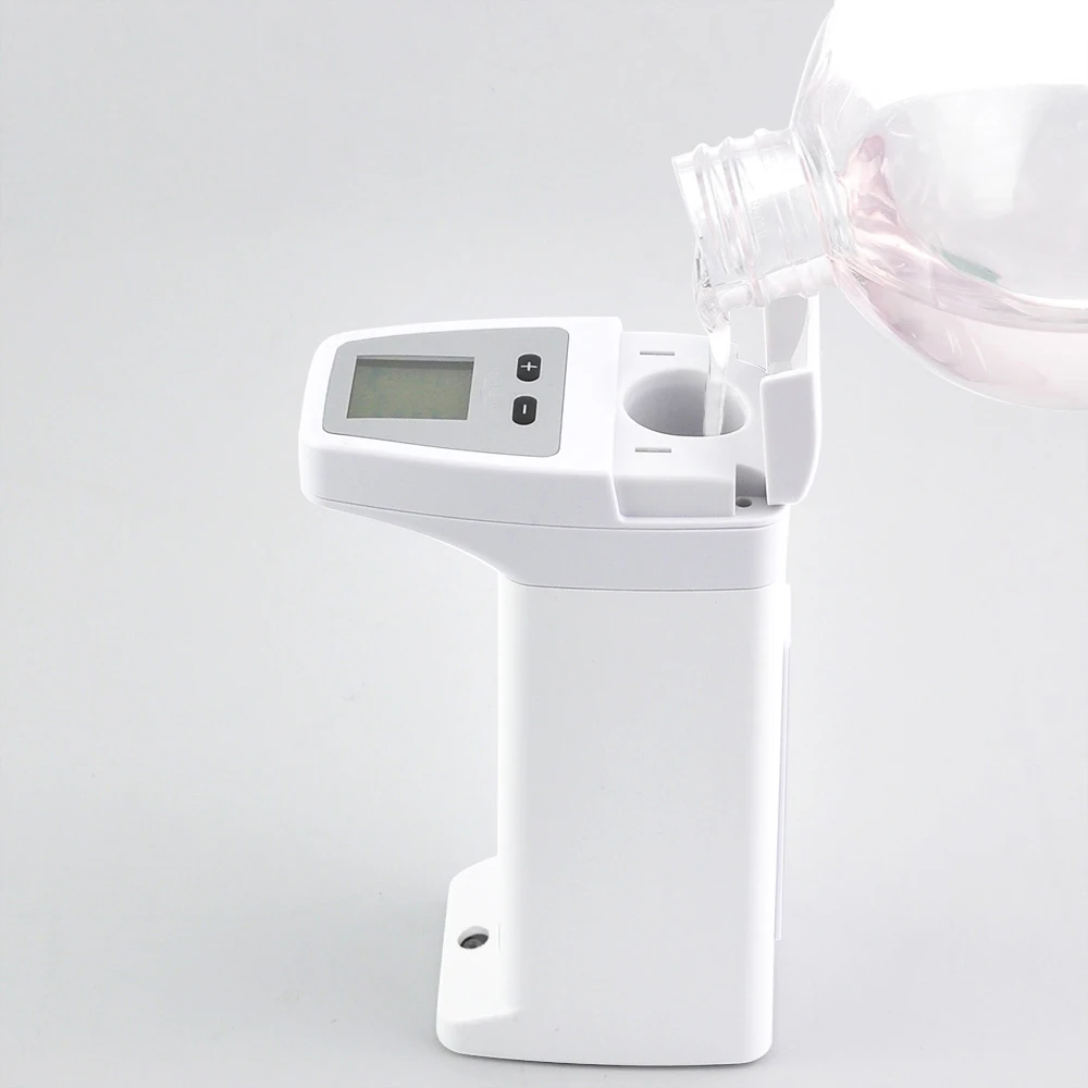 Intelligent plastic hand sensor non-contact dish type automatic soap dispenser for hotel bathrooms and kitchens