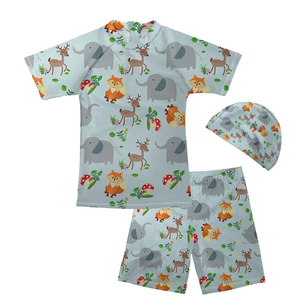 Wholesale New Custom Kids Swimsuits Polyester/Spandex Children Beachwear