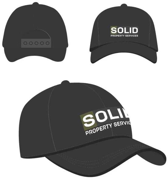 Wholesale Custom Baseball Hat Men Fashion Black Adjustable Hat Sport Hat