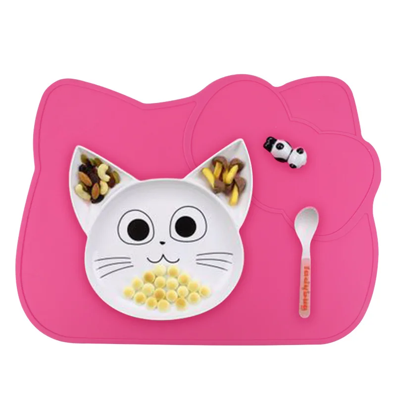 Food Grade pacemat Tableware dinner children Toddler kids silicone plate mat silicon baby platemat